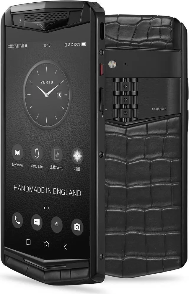 Alt view image 2 of 5 - Vertu ASTER P Gothic Unlocked Android Smartphone,6G+128G,Titanium Alloy Frame & Sapphire Crystal Screen,Alligator Leather Craft Black