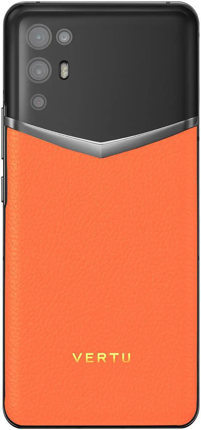 Alt view image 2 of 5 - Vertu iVERTU 5G Unlocked Android Smartphone,12G RAM + 512G ROM,64MP Camera,Dual-SIM Cell Phone,Calf Leather Craft Orange