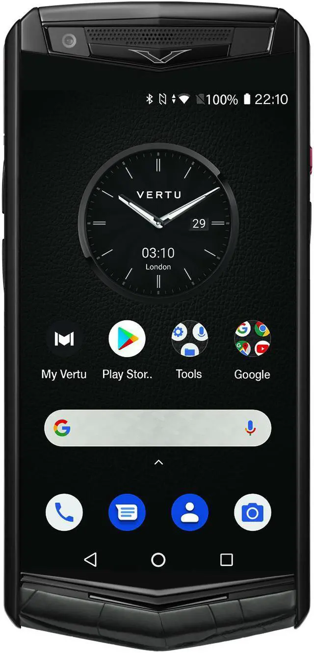 Main image of Vertu ASTER P Gothic Unlocked Android Smartphone,6G+128G,Titanium Alloy Frame & Sapphire Crystal Screen,Alligator Leather Craft Black