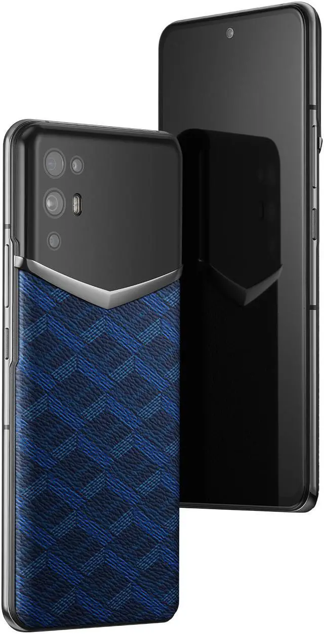 Alt view image 3 of 3 - Vertu iVERTU 5G Monogram Unlocked Android Smartphone,12G RAM + 512G ROM,64MP Camera,Dual-SIM Cell Phone,Blue Monogram