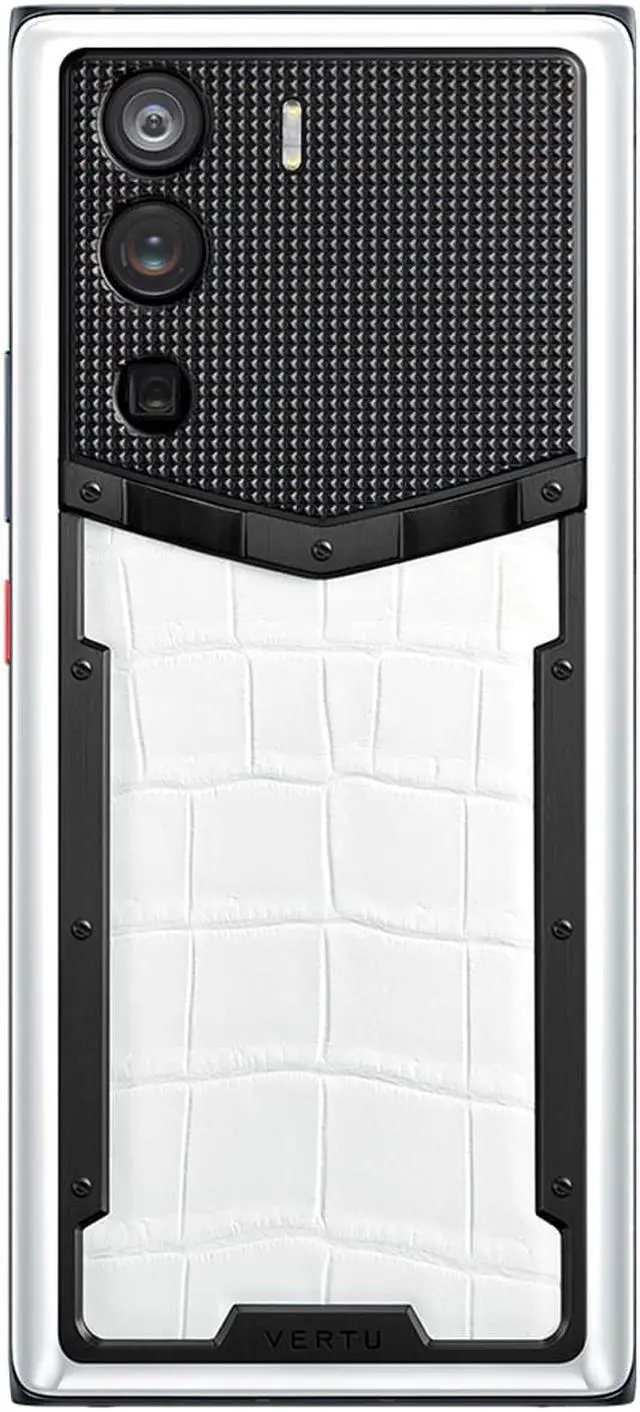 Alt view image 2 of 7 - VERTU METAVERTU Alligator Leather Web3 Cell Phone Alligator Leather 5G Unlocked Smartphone with Dual Sim 64MP Camera 18G RAM + 1T ROM + 10T IPFS Storage Creamy White