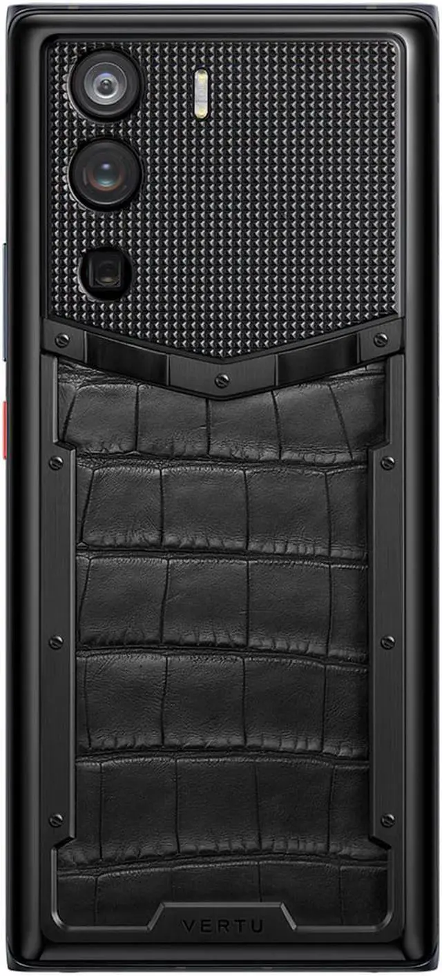 Alt view image 2 of 7 - VERTU METAVERTU Alligator Leather Web3 Cell Phone 5G Unlocked Smartphone with Vshot NFT 64MP Camera Dual-Sim 18G RAM + 1T ROM + 10T IPFS Storage Alligator Leather Black