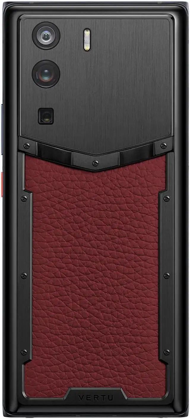 Alt view image 2 of 5 - Vertu METAVERTU Calf Leather Web3 Cell Phone 5G Smartphone with Dual Sim 64MP Camera 12G RAM + 512 ROM + 10T IPFS Storage Craft Raspberry Red