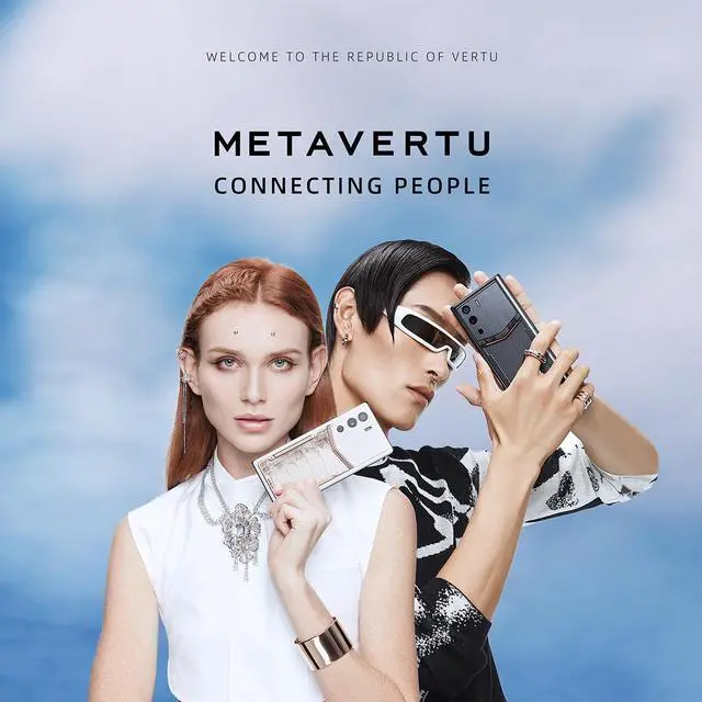 Alt view image 5 of 5 - Vertu METAVERTU Calf Leather Web3 Cell Phone 5G Smartphone with Dual Sim 64MP Camera 12G RAM + 512 ROM + 10T IPFS Storage Craft Raspberry Red