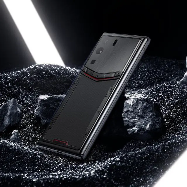 Alt view image 3 of 6 - Vertu METAVERTU Carbon Fiber Web3 Cell Phone Luxury os & Web3.0 os 5G Smartphone with Vshot NFT 64MP Camera Dual-Sim 12G RAM + 512G ROM + 10T IPFS Storage Black Matte