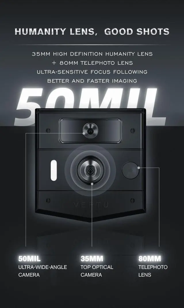 Alt view image 3 of 7 - METAVERTU 2nd Generation Black Carbon Web3 AI Phone