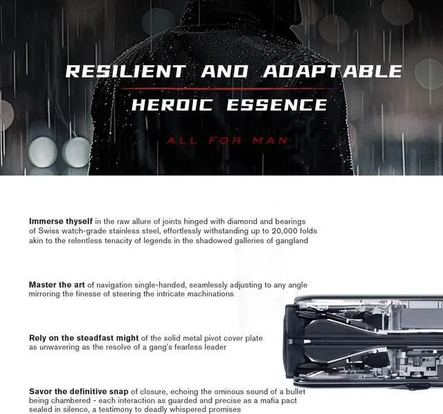 Alt view image 5 of 6 - VERTU IRONFLIP Calf Skin Flip Cell Phone, Unlocked Android 5G Smartphone, Foldable Design, One-Hand Control, 50MP Camera, 12G+512G, Dual SIM, 6.9" 120Hz OLED, 65W Fast Charge (Jade Black)