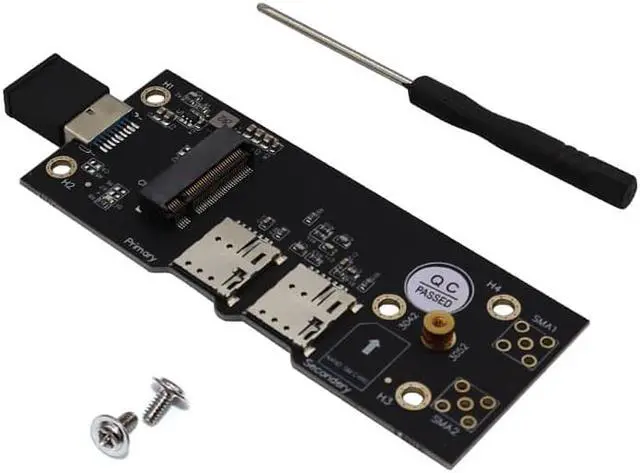 Alt view image 4 of 7 - T.F.SKYWINDINTL NGFF M.2 Key B to USB 3.0 Adapter Expansion Card with SIM 8pin Card Slot for WWAN/LTE 3G/4G/5G Module Support 3042/3052 M.2 SSD
