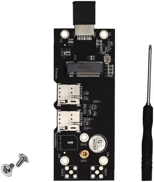 Alt view image 7 of 7 - T.F.SKYWINDINTL NGFF M.2 Key B to USB 3.0 Adapter Expansion Card with SIM 8pin Card Slot for WWAN/LTE 3G/4G/5G Module Support 3042/3052 M.2 SSD