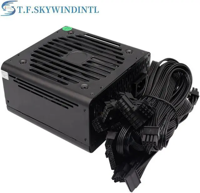 Alt view image 4 of 6 - Full Modular 700W PC PSU Power Supply Unit Gaming Quiet 120mm Fan 110V 220V ATX Desktop computer Power Supply