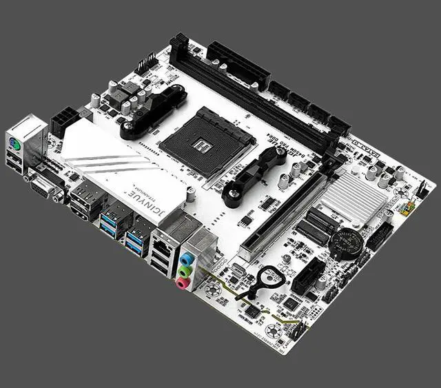 Alt view image 4 of 7 - JGINYUE B450M Pro AM4 Motherboard AMD Processor Dual-channel DDR4 Memory M.2 NVME (Supports Ryen  5500 5600 5600G CPU)