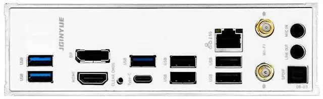 Alt view image 4 of 4 - JGINYUE B650M Snow Dream AM5 Motherboard Micro-ATX Supports AMD Ryzen 9000/8000/7000 Series Processors 2x DDR5 Memory 96G Boost 9000+MHz/OC, 1 x PCIe 4.0 x16, 3 x M.2 Gen4, 2.5G LAN