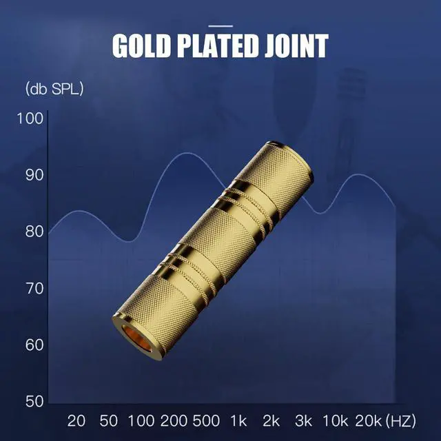 Alt view image 7 of 7 - KEHIPI 3.5mm Female to Female aux Adapter, 3.5mm Stereo Jack to 3.5mm Stereo Jack Adapter Connectors Stereo Coupler Female to Female Gold - 3pcs