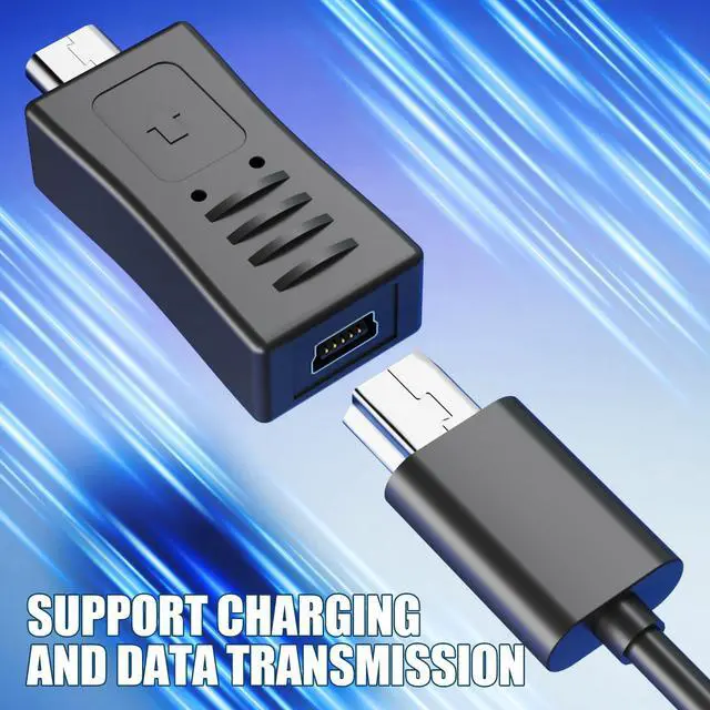 Alt view image 5 of 7 - BUCIER 3pcs Mini USB to Micro USB Adapter, Mini USB 2.0 Female to Micro USB Male Converter Support Charge & Data Sync for MP3 Player, Dash Cam, Digital Camera