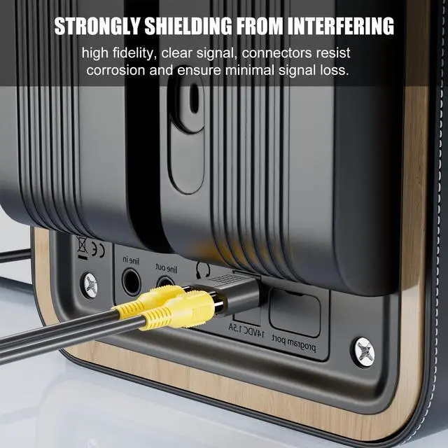 Alt view image 5 of 7 - KEHIPI RCA Splitter, RCA Splitter 1 Male 2 Female for Audio Video Av TV Cable Conversion, Simple to use, Plug and Play - 6 pcs