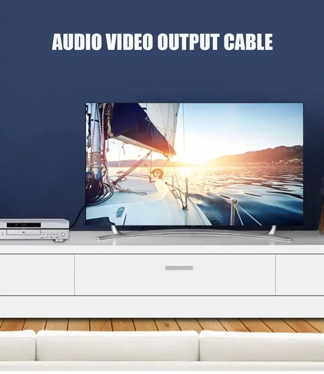 Alt view image 6 of 7 - BUCIER Av Cable,Camcorder Av Cable, 3.5mm to RCA Camcorder AV Audio Video Output Cable for TV,Camcorder,Smartphones,MP3, Tablets,Speakers,Home Theater - 5ft