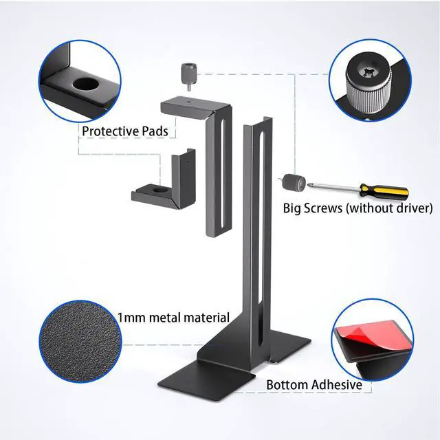 Alt view image 6 of 6 - BUCIER GPU Support Bracket, GPU Brace, Video Card Holder Bracket with Bottom Adhesive, GPU Stand, Adjustable Anti Sag GPU Stand 35-120mm, Support GPU 4090 Thickness Support up to 75mm