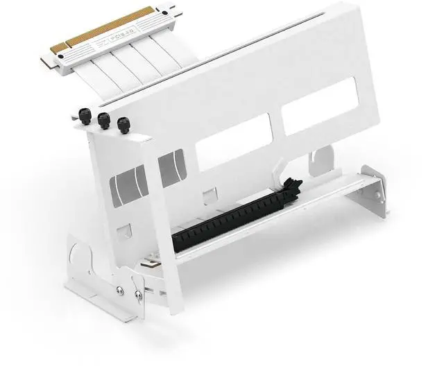 Main image of PCIe 4.0 GPU Mount Bracket, Multi-Angle Adjustment with All White Riser Cable, Compatible to RTX4090, 4080, 4070ti - White