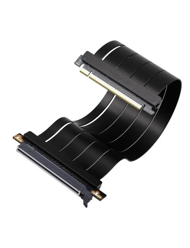 Main image of BUCIER PCIe 5.0 X16 Riser Cable,128GB/s Bandwidth, for RTX 50/40 & RX 9000/7000 GPUs, PCIe Extension Card, Backward Compatible with PCIe 4.0/3.0,Vertical GPU Mount,Straight-30cm,Black