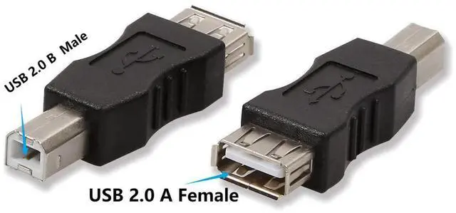 Alt view image 3 of 6 - BUCIER USB 2.0 A Female to USB B Male Print Adapter Converter - 2 PCS
