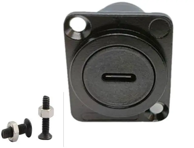 Main image of BUCIER D Type Panel Mount Adapter Coupler USB Type C 3.1 Female to Female Panel Fixed Pass Through Module Extension Converter Data Transmission for Audio Video Network Equipment