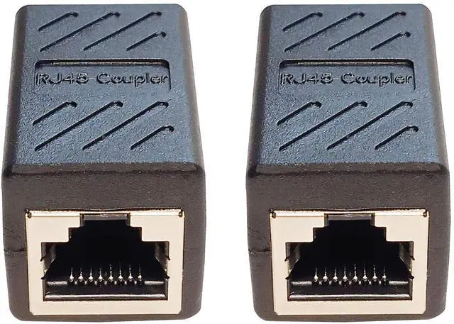 Main image of BUCIER RJ45 in-Line Coupler Adapter Female to Female Ethernet Cable Extender 8-Pin Modular Network Connector for Cat7 Cat6 Cat5e Cat5 Ethernet Cable 2pcs