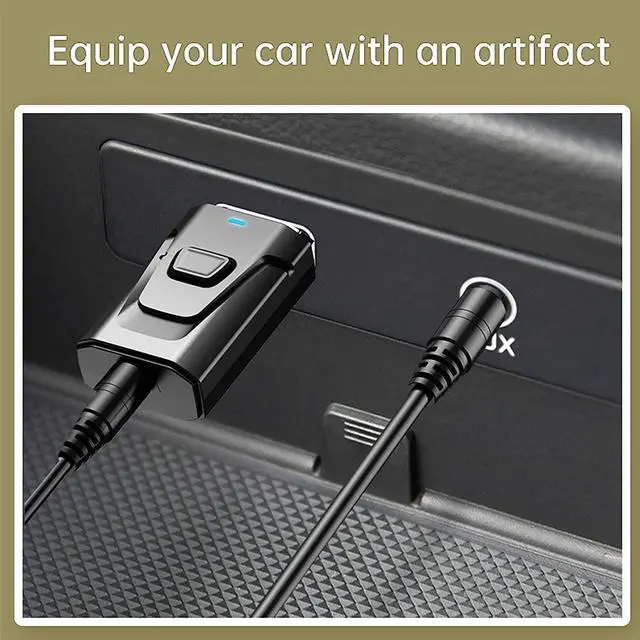 Alt view image 5 of 7 - BUCIER USB BT 5.0 Adapter 4-in-1 Wireless Stereo Audio Transmitter Receiver Adapter with 3.5mm AUX for Car Aux PC TV Speaker Home Audio System