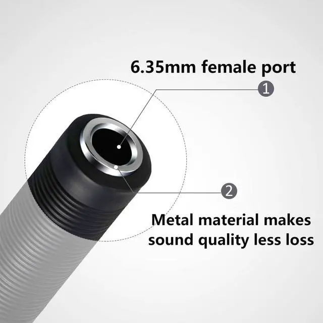 Alt view image 5 of 7 - BUCIER 1/4 Inch TRS TS Coupler 6.35mm Female to Female Audio Adapter 6.35mm TRS Stereo TS Mono Jack Connector Extension for Microphone Guitar Speaker Tuner 2pcs