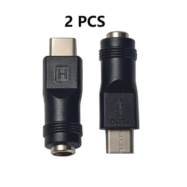 Alt view image 6 of 6 - BUCIER USB C to DC Power Adapter Type C USB Male to DC 5.5x2.1mm Female Connector DC5521 Female to Type C Male Charge Adapter for Laptop PC Smart Phone 2 PCS