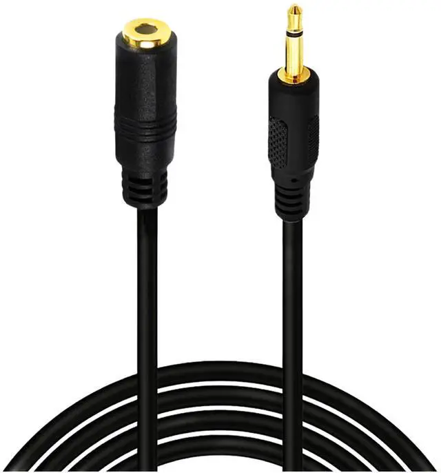 Alt view image 4 of 5 - BUCIER 3.5mm Mono Extension 1/8" TS Mini Monaural Audio Plug Jack Connector IR Infrared Sensor Receiver Extender Male to Female Cable Wire 6FT/1.8m Black