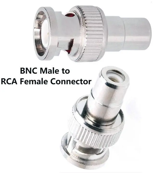 Alt view image 3 of 7 - BUCIER BNC to RCA Adapter BNC Male to RCA Female Connector Coaxial Adapter Coupler for Closed-Circuit TV Surveillance Camera DVR Switcher TV Cable 6pcs