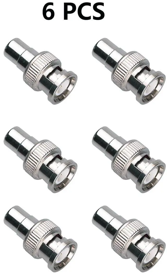 Alt view image 7 of 7 - BUCIER BNC to RCA Adapter BNC Male to RCA Female Connector Coaxial Adapter Coupler for Closed-Circuit TV Surveillance Camera DVR Switcher TV Cable 6pcs