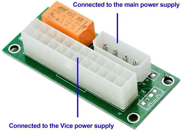 Alt view image 2 of 3 - BUCIER Multiple Power Supply Adapter and Daisy Chain Connector-Ethereum Mining ETH Rig Dual Power Supply Connector