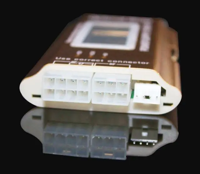 Alt view image 3 of 6 - BUCIER 20+4 Pin LCD Computer Power Supply Tester for SATA IDE HDD ATX ITX BYI Connectors-Golden