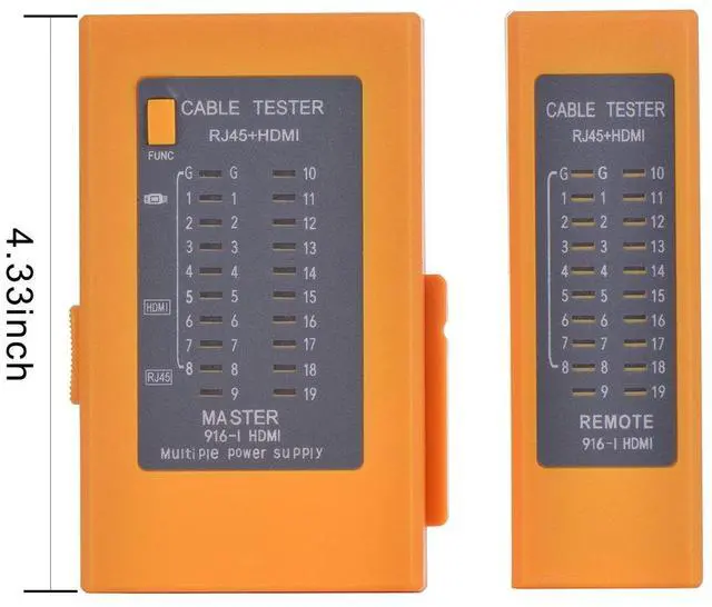 Alt view image 2 of 4 - BUCIER 2 in 1 HDMI Cable Tester and Network Cable Tester,RJ45 Cat5 Cat6 HDMI Wire Tester