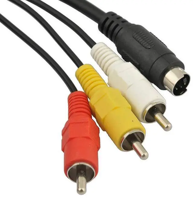 Alt view image 3 of 5 - BUCIER 5 Feet/1.5M AV Cable for Sony Handycam Mini DV and DVD Camcorders-Black (2 Pack)