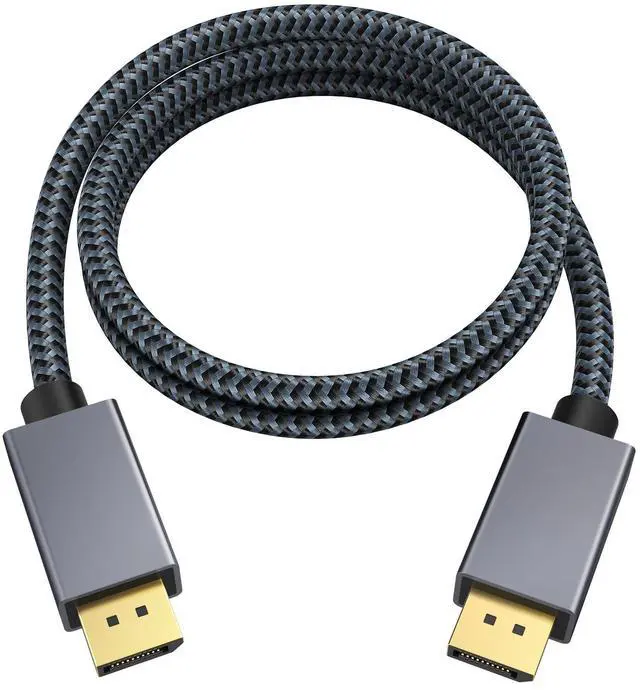 Main image of BUCIER 1.6ft/0.5M DisplayPort Cable, Short DP Cable for Gaming Monitor, TV, PC, Laptop and More, 4K@60Hz, 2K@144Hz, 2K@165Hz, Nylon Braided High Speed DisplayPort 1.2