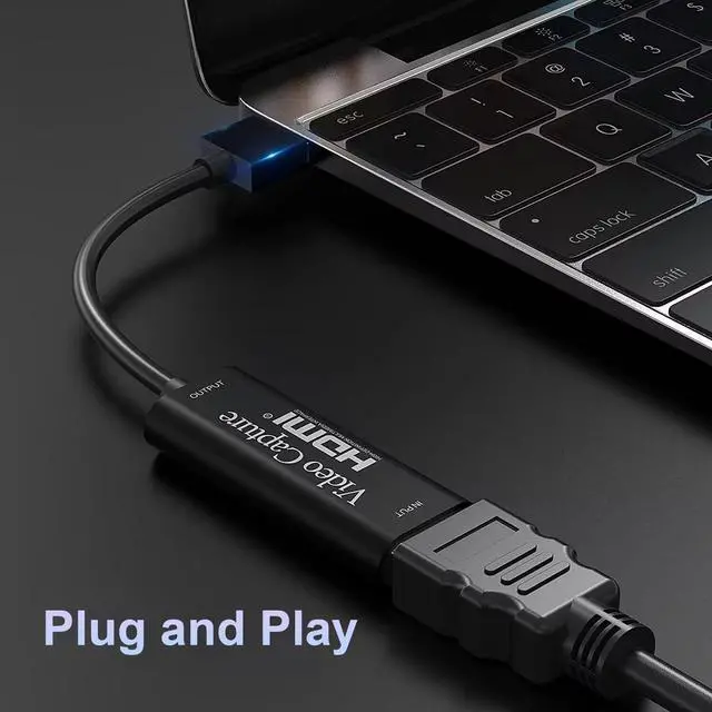 Alt view image 2 of 7 - BUCIER Video Capture Card, Video Recording Card Wonderful 4K HDMI to 1080P USB C for Gaming Streaming TV Recorder, for Windows Mac OS System with USB C Adapter to Adjust PS4, Switch, Xbox1