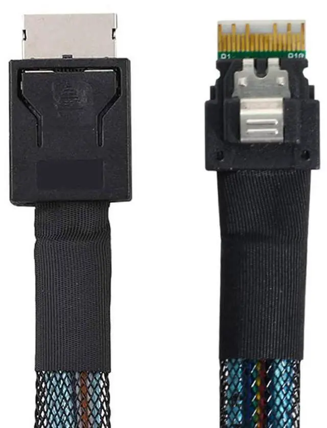 Alt view image 7 of 7 - BUCIER OcuLink PCIe PCI-Express SFF-8611 4i to SFF-8654 Slimline SSD Data Active Cable 50cm