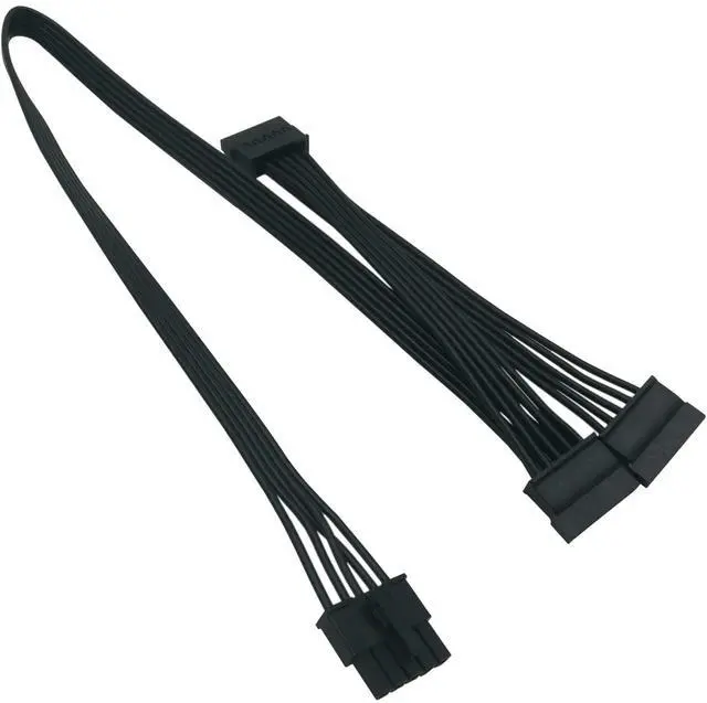 Main image of SATA Power Cable for Cooler Master PSUs, 5 Pin to 3X 15 Pin SATA Hard Drive HDD Power Adapter Splitter for BTC Mining Riser Card 20-in(50cm)