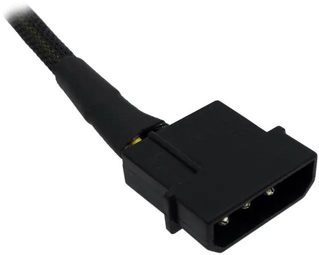 Alt view image 3 of 4 - BUCIER Molex to CPU 8 Pin EPS Power Cable, LP4 Molex Male to CPU 8 Pin (4+4) EPS-12V Adapter Converter Sleeved 13-inch(33cm)