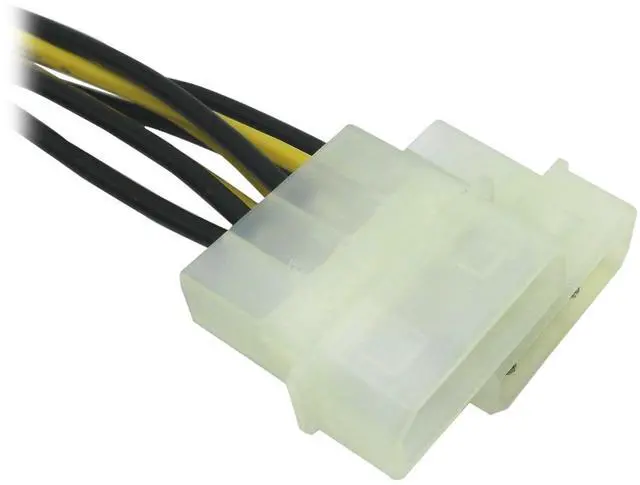 Alt view image 3 of 4 - BUCIER (3-Pack Molex to 6 Pin 8 Pin GPU Power Adapter, 8 Pin (6+2) Male PCI Express to 2X Molex PCIe Power Adapter Cable 9-inch(23cm)