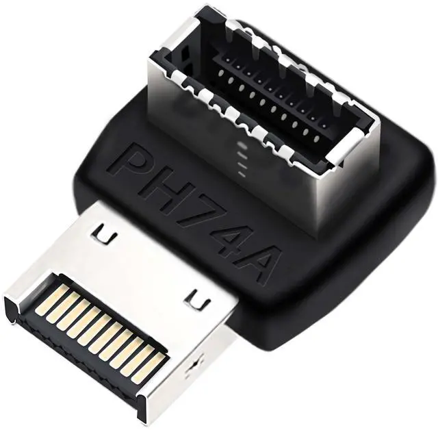 Main image of BUCIER USB C Motherboard AdapterUSB 3.2 Type E 90 Degree Front Panel Internal Connector Header Converter for Motherboard Black C