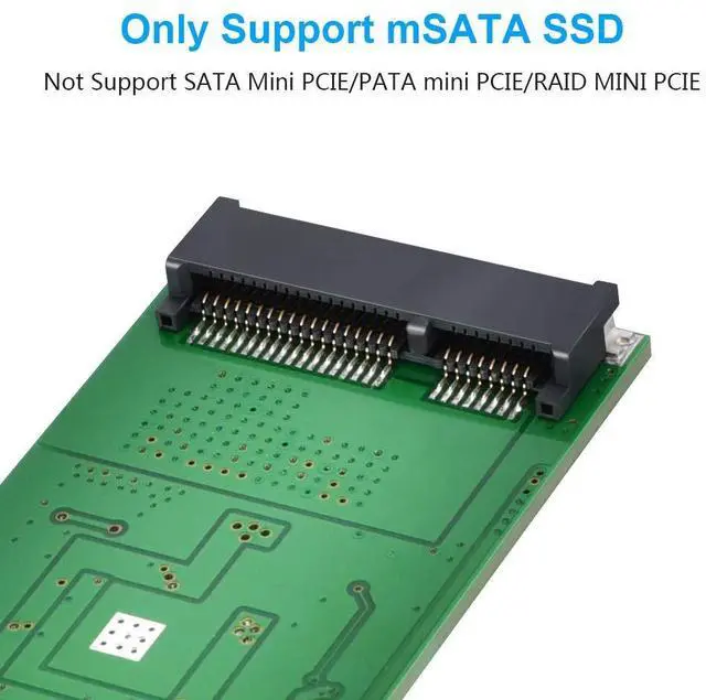 Alt view image 2 of 6 - BUCIER mSATA to USB 3.0 Adapter - Mini SATA Converter as Portable Flash Drive External Hard Drive (No Cable Needed)