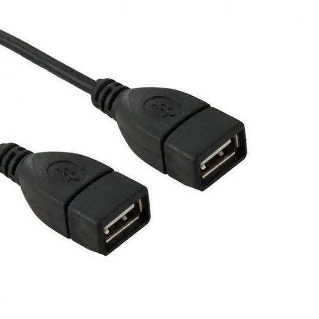 Alt view image 4 of 7 - BUCIER USB 10 Pin 9Pin Motherboard Female Header to Dual USB 2.0 Female Adapter Cable 50cm