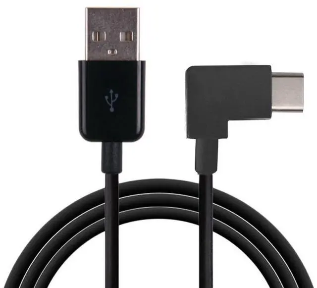 Alt view image 4 of 5 - BUCIER 200cm Right Angled USB 3.1 Type C USB-C to USB 2.0 Cable 90 Degree Connector for Tablet & Mobile Phone
