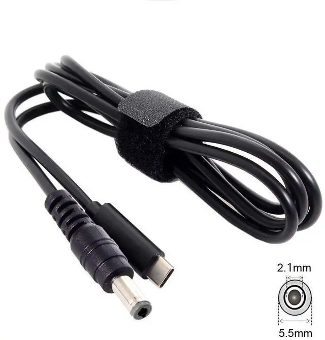 Alt view image 2 of 7 - BUCIER Type C USB-C Input to 20V DC 5.5 2.1mm Power PD Charge Cable for Laptop Notebook