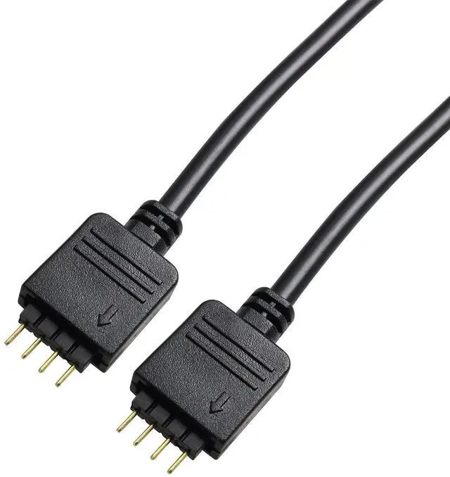 Alt view image 4 of 5 - BUCIER 4PCS 4 Pin LED Connector RGB Extension Cable LED Strip Connector Extension Cable Cord Wire for Lamp Strip Conversion RGB LED Light Strip