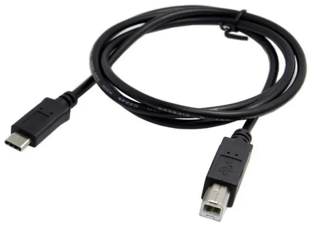 Main image of BUCIER USB-C USB 3.1 Type C Male Connector to USB 2.0 B Type Male Data Cable for Cell Phone Laptop 100cm