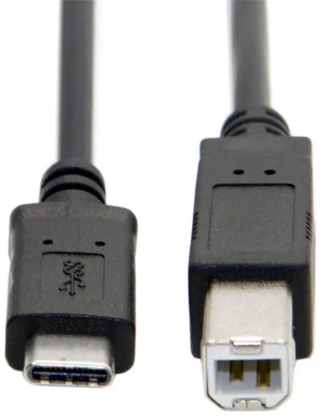 Alt view image 4 of 7 - BUCIER USB-C USB 3.1 Type C Male Connector to USB 2.0 B Type Male Data Cable for Cell Phone Laptop 100cm
